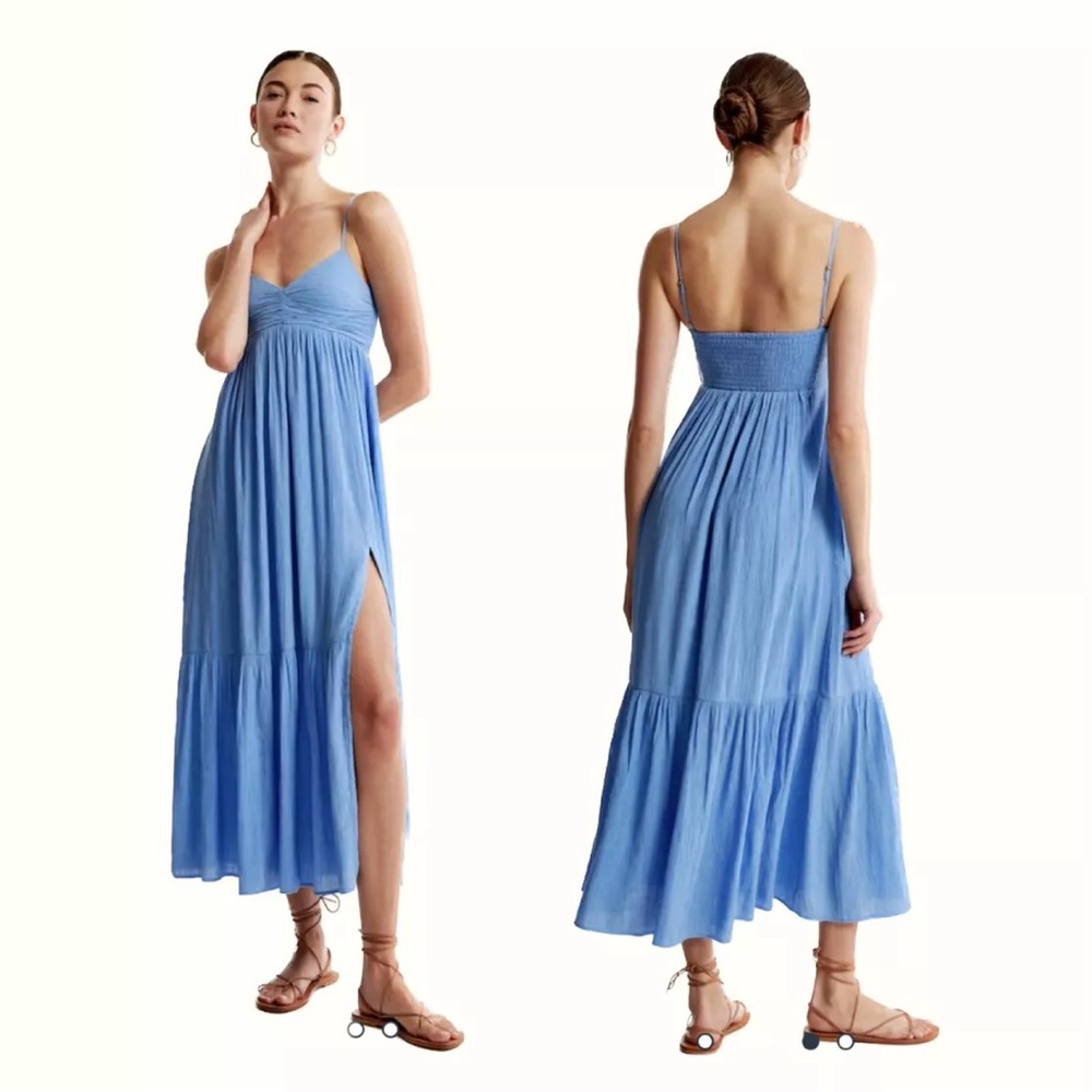 Abercrombie & fitch light blue maxi dress